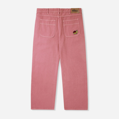 BUTTER GOODS - BUG DENIM PANTS (RELAXED) - WASHED BURGUNDY