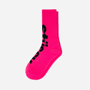STUSSY - BIG HELVETICA SOCKS - Pink Black