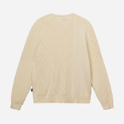 STUSSY - PATCHWORK SWEATER - NATURAL
