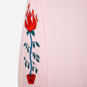 TIRED - NOTHING L/S ORGANIC TEE - Pink