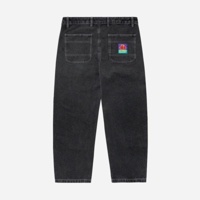 BUTTER GOODS - WORK DOUBLE KNEE PANTS - Washed Black
