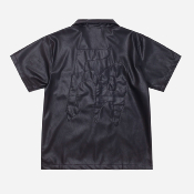 FUCKING AWESOME - SOW FAUX LEATHER CLUB SHIRT - BLACK
