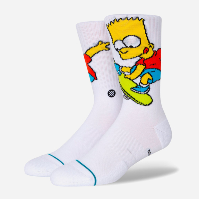 STANCE x SIMPSONS - BART SIMPSON - White