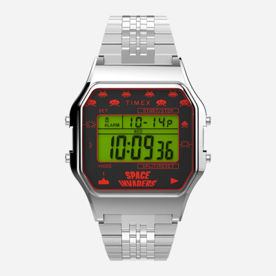 TIMEX - T80 x SPACE INVADERS - Silver