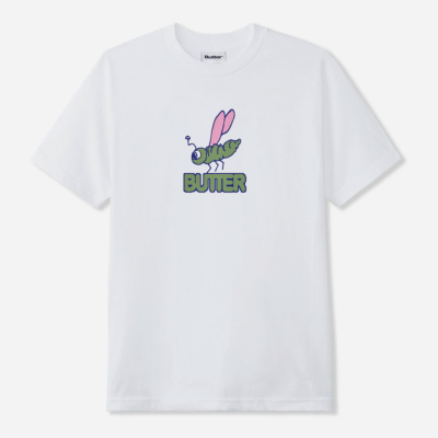 BUTTER GOODS - Dragonfly Tee - White