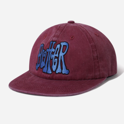 BUTTER GOODS - TOUR 6 PANEL CAP - Washed Brick