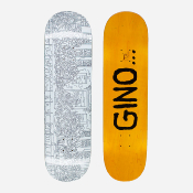 FUCKING AWESOME - GINO BLUE & WHITE OUTLINE DECK