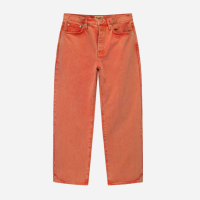 STUSSY - DOUBLE DYE BIG 'OL JEANS - FADED RED