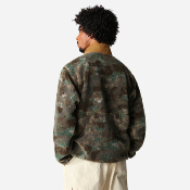 THE NORTH FACE - EXTREME PILE PULLOVER - Military Olive Stippled Camo Print
