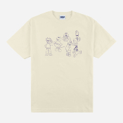 CLASSIC GRIP - CONFUSED CHARACTERS T-SHIRT - Cream