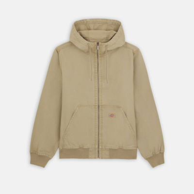 DICKIES  - DUCK CANVAS HOODED UNLINED JACKET - SW DESERT SAND