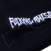 FUCKING AWESOME VELCRO STAMP CUFF BEANIE - Black