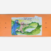 GLUE SKATEBOARDS - OSTROWSKI "COME ALONE AND PLAY" - Apricot