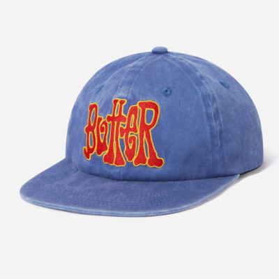 BUTTER GOODS - TOUR 6 PANEL CAP - Washed Slate