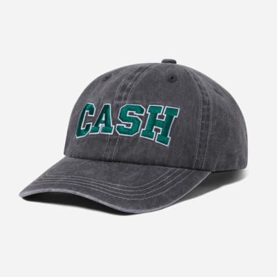 CASH ONLY - CAMPUS 6 PANEL CAP - Black