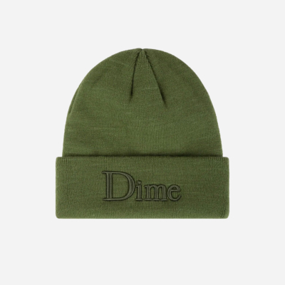 DIME - CLASSIC 3D BEANIE - Olive Green
