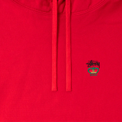 STUSSY - RELAXED OVERSIZED HOODIE - Red