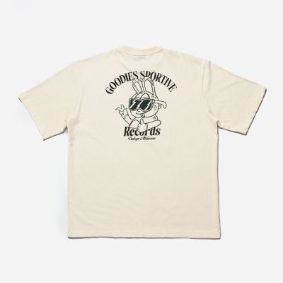 GOODIES SPORTIVE - SPORTIVE RECORDS TEE - Butter