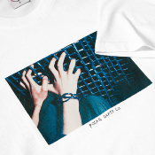 POLAR - CAGED HANDS TEE - White