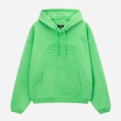 STUSSY - RELAXED OVERSIZED HOODIE - Green