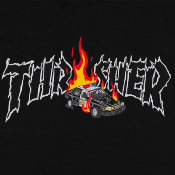 THRASHER - COP CAR TEE - Black