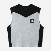 THE NORTH FACE - W CROPPED FITTED TANK TNF LIGHT - GREY HEATHER