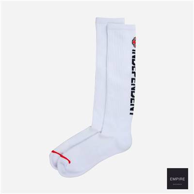 INDEPENDENT DIRECTIONAL SOCK - White