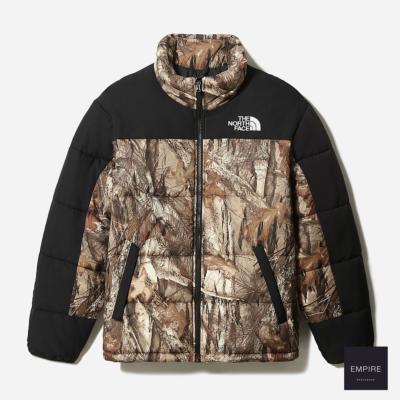 THE NORTH FACE HIMALAYAN INS JACKET - Kelp Tan Forest Floor Print 