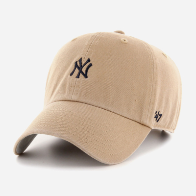 47 - MLB NEW YORK YANKEES BASE RUNNER CLEAN UP CAP - Khaki 2