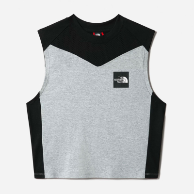 THE NORTH FACE - W CROPPED FITTED TANK TNF LIGHT - GREY HEATHER